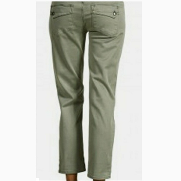 New Paige Chandler P.D.Venice Crop Maternity Jeans - Picture 2 of 9